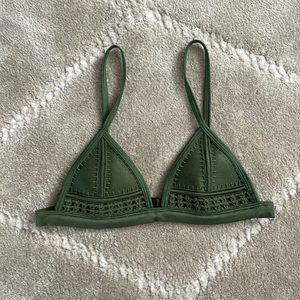 Triangl Green Bikini Top